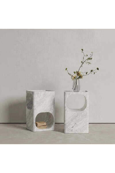 Roots Furniture Arabescato Side Table