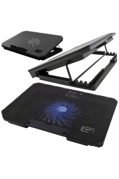 ESPERANZA Suport de răcire pentru laptop 12-15.6 ", ventilator albastru, 365x...