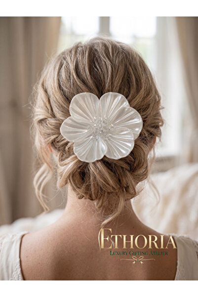 Ethoria & Walloo Flower Comb Buckle Bridal Buckle Bridal Crown Engagement Pro...