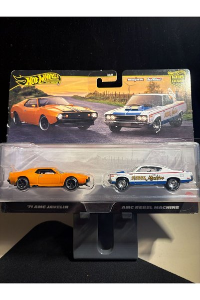 HOT WHEELS Premium 2'Li'71 Amc Javelin + Amc Rebel Machine