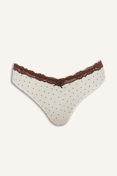 DeFacto Patterned Elastic Waist Bow Detailed Slip Panties I2959Ax26Au