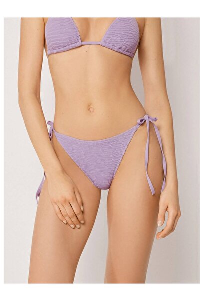 Calzedonia Lace-Up Slip Bikini Bottom Crinkle Waves