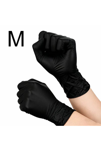 Choice8 60PCS Black-M 10/60/100PCS Disposable Black Nitrile Gloves Housework ...