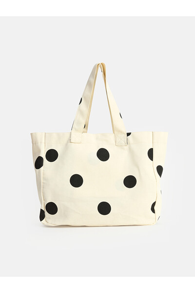 LC Waikiki Rmz Gi̇yi̇m Farkiyla Polka Dot Embroidered Women's Shoulder Bag