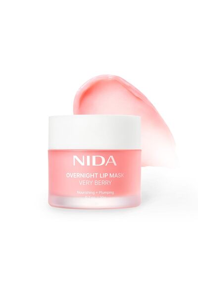 Nida Overnight Lip Mask - Very Berry | Intense Hydration & Plumping Sleeping ...