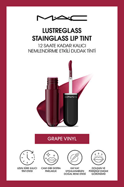 M.A.C Lustreglass StainGlass Lip Tint - 12 Saate Kadar Kalıcı Nemlendirme Etk...