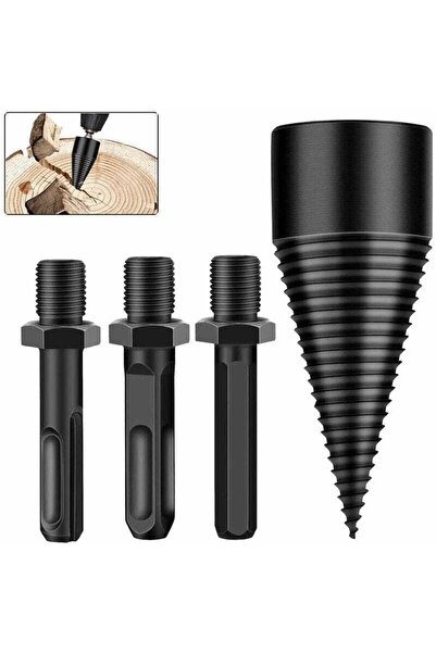 STARSTAR 42mm Wood Splitting Drill Bit and Tapered Wood Screw Grinding Tool f...