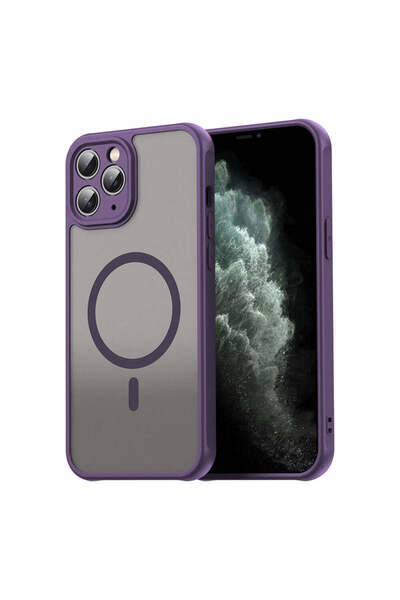Techsuit Husă pentru iPhone 11 Pro Max, HaloFrost II MagSafe, mov - mov