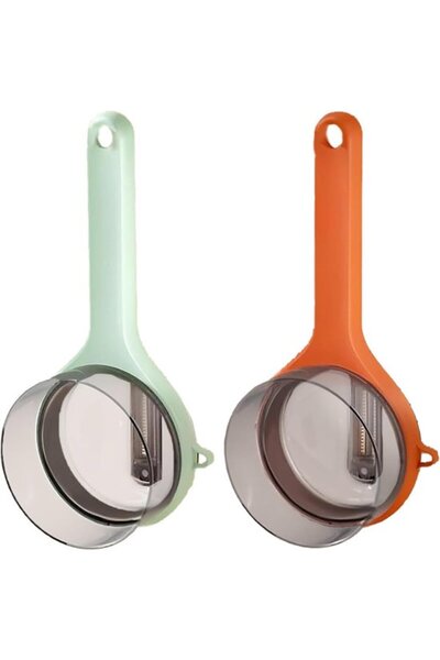 STARSTAR 2 Pcs Double-Sided Fruit & Vegetable Peeler (2.7x2.9 Inches) - Steel...