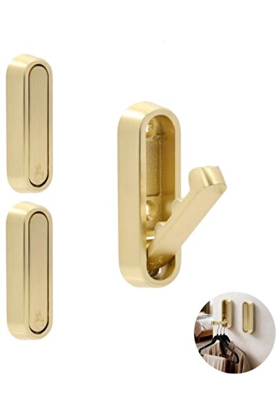 STARSTAR 3-Piece Set Foldable Coat Hooks Wall Bathroom Towels Wall-Mounted Ba...