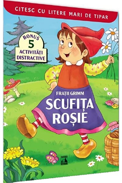Neverland Scufita Rosie. Citesc cu litere mari de tipar - Fratii Grimm
