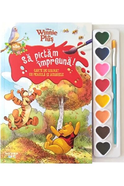 Litera Disney: Winnie de Plus. Sa pictam impreuna! Carte de colorat cu pensul...