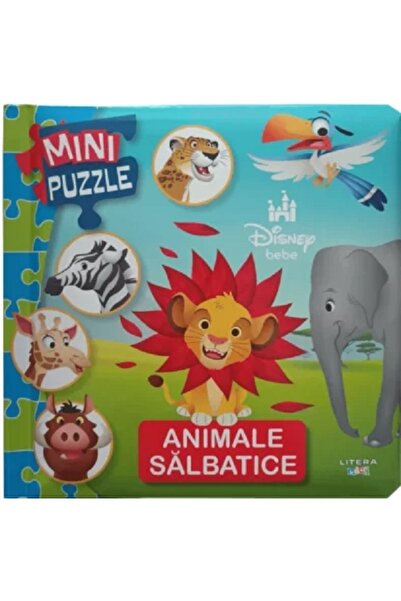 Litera Disney bebe. Mini puzzle. Animale salbatice