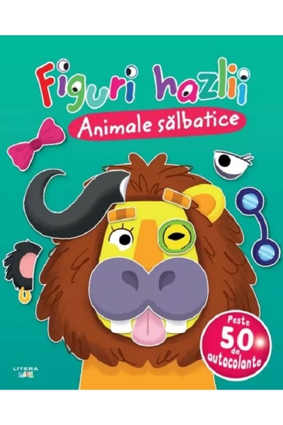 Litera Figuri hazlii: Animale salbatice. Peste 50 de autocolante