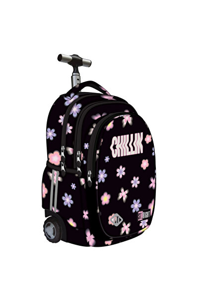 ST Right Rucsac troler ST.Right, colecția Flower Mood, TB01, roți din silicon...