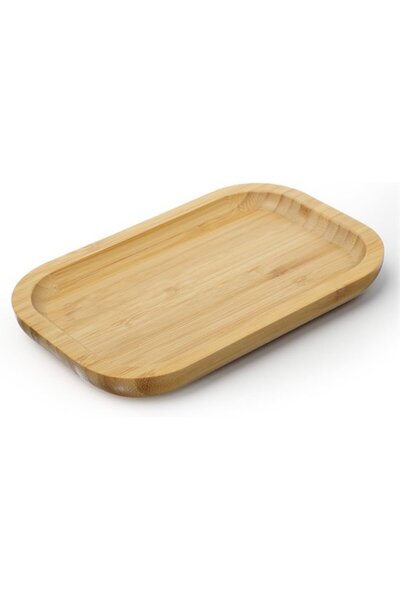 STARSTAR 20x13x2cm Bamboo Bathroom Vanity Tray, Wooden Soap Dispenser Holder ...