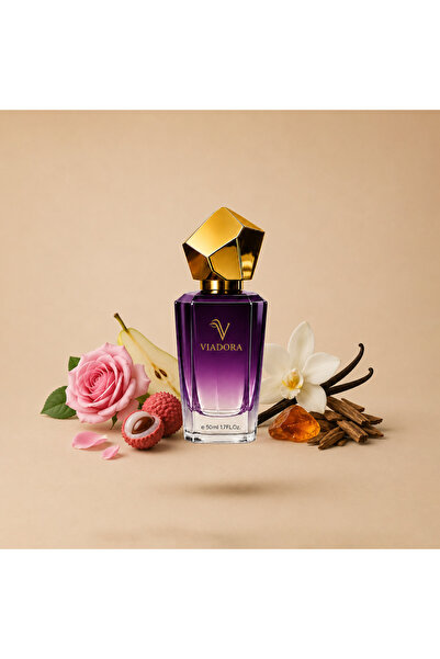 ViaDora S445 Gül ve Oud Kadın Parfümü - 50 ml Eau De Parfum