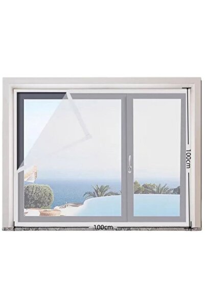 Morvena Picks Plasă de țânțari pentru fereastră pre-cusută de 100x100 cm cu v...