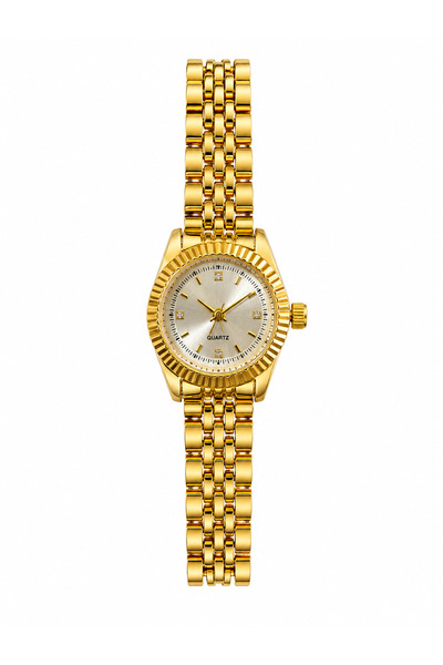 Kadın Kol Saati, Çelik Kordon, Beyaz Kadran Quartz Analog Bilek Saati