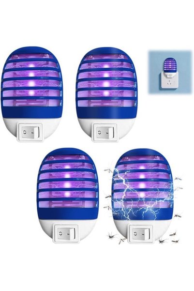 Morvena Picks Set de 4 capcane UV pentru țânțari, cu conectare la priză, capc...