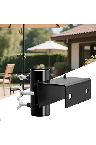 STARSTAR Two Universal Balcony Parasol Brackets Clip Holders 3.6cm Diameter F...