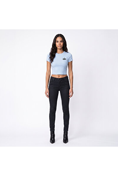ZAVIXO Women's Slim Fit Crop Sports T-Shirt – Premium Cotton Basic Activewear...