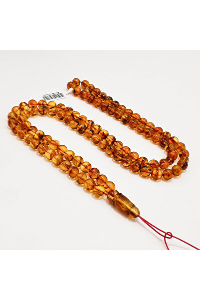 Generic Brand Natural Baltic Amber Hashari Rosary – 99 Beads 9mm Round Prayer...