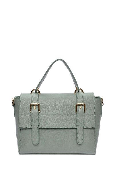 SimpleFind Anna Luchini Geanta piele -KIARA-Menta,Geanta de mana piele natura...