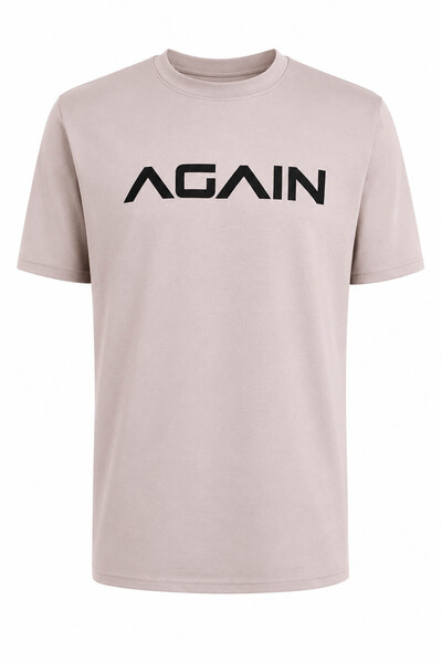 trender Again Print Modal Octavian Mink Men's T-Shirt 226-30