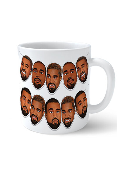 ART HEDİYE Kanye West Faces Printed Mug