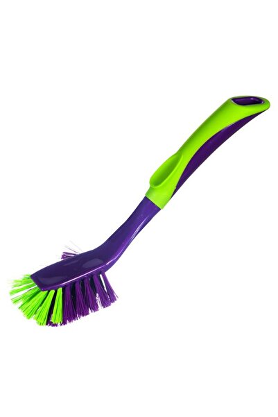 BAMI NETWORK Perie de curatare mov verde din plastic 27x7 cm pentru vase