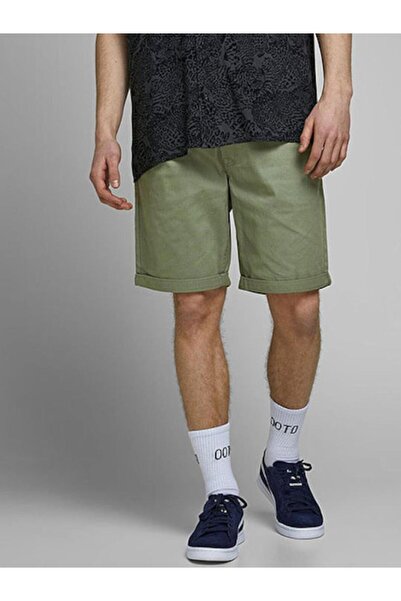 Jack & Jones Βερμούδα υφασμάτινη "Original" χακί
