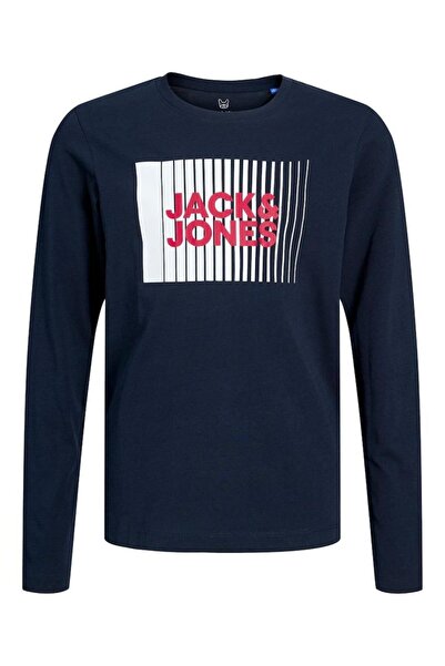 Jack & Jones Μπλούζα μακρυμάνικη αγόρι "Tee play" μπλε
