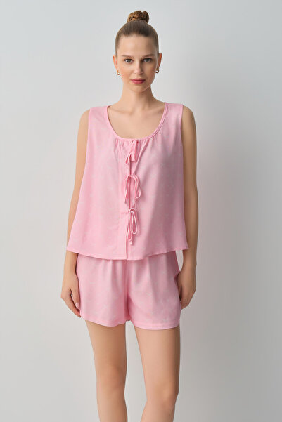SUWEN Cute Atlet Şort Pijama Takımı