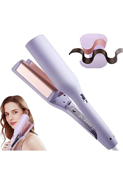 STARSTAR Curling iron, 3.2 cm wave curler, adjustable temperature, anti-scald...