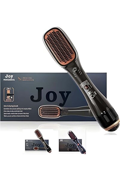 JOY Professional 2 in1 Hot Air Styling Brush,Dryer, Hair Straightener Negativ...