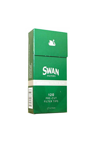 Swan ΦΙΛΤΡΑ 120 τεμάχια 5.7 χιλιοστά ΕΞΑΙΡΕΤΙΚΑ ΛΕΠΤΑ ΜΕΝΘΟΛΕΝΙΑ ΠΡΑΣΙΝΑ