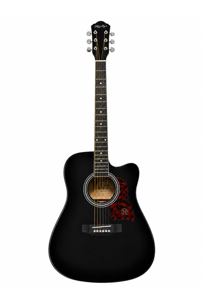 MegArya Black Phoenix 41-Inch Premium Black Acoustic Guitar | Full Size Cutaw...