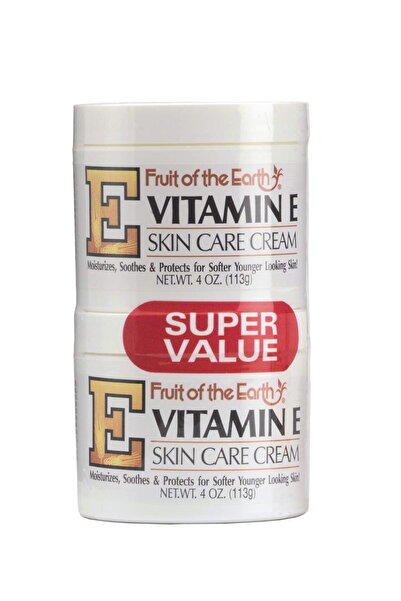 Fruit Of The Earth Vitamin-E Cream 4 Ounce Jar - 2 pack
