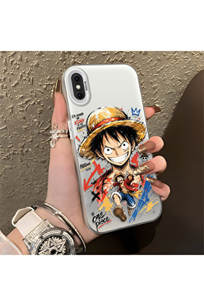 ARTISHELL iPhone X/XS Uyumlu Renkli Çizgi Film Lens Koruma Telefon Kılıfı