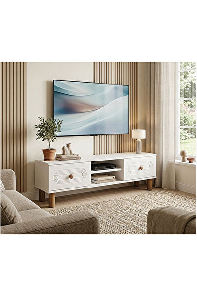 Mavikoltukdöşeme Mavi Koltuk Döşeme Mercan Bohem TV Sehpası 140x35x44 cm Beya...