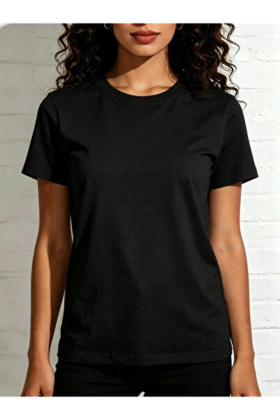 Take Two By Styli Black Solid Crew Neck Regular T-Shirt