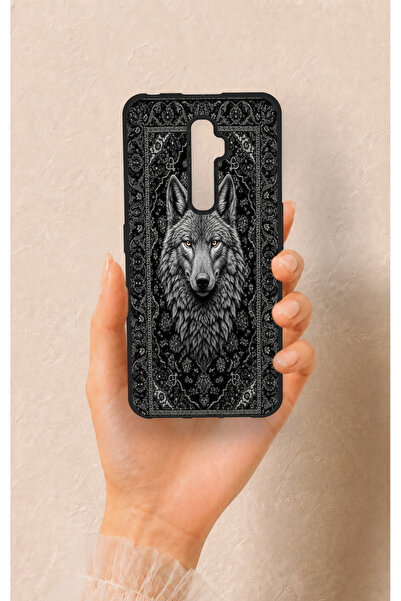Vip Case Oppo Reno 2Z Uyumlu Etnik Kurt Desenli Silikon Kılıf