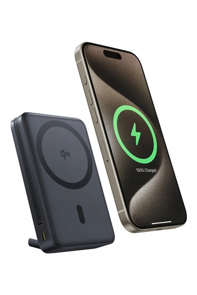 Baseus Nomos 10000mAh 45W Qi2 Powerbank cu suport USB-C Negru