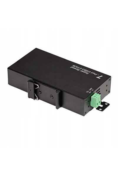 LogiLink Hub USB 3.0 Activ cu 7 Porturi, Industrial DIN, 5Gb/s, Desktop
