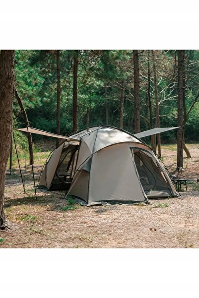 NO BRAND Cort de camping Shandi cu două dormitoare CNK2300ZP030 pentru 4 pers...