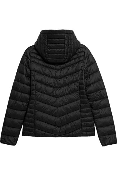 4F Geacă matlasată de damă, cu glugă, ușoară, stil sport