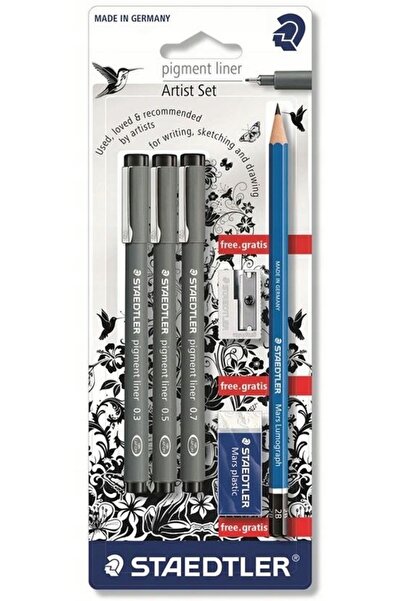 NO BRAND Set de articole de desen și artă: pixuri, markere Staedtler 3 buc. +...