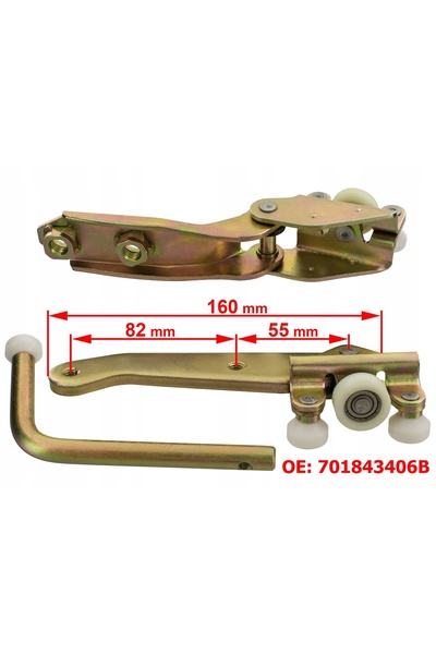 M MODECAR Rolă ușă laterală auto, set 3 bucăți, pentru VW T4 90-04