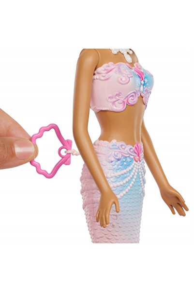 Barbie Păpușă cu bule Sirenă, Jucărie cu bule magice pentru copii 3+ JLW56
